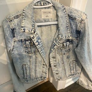 Faded blue denim jacket